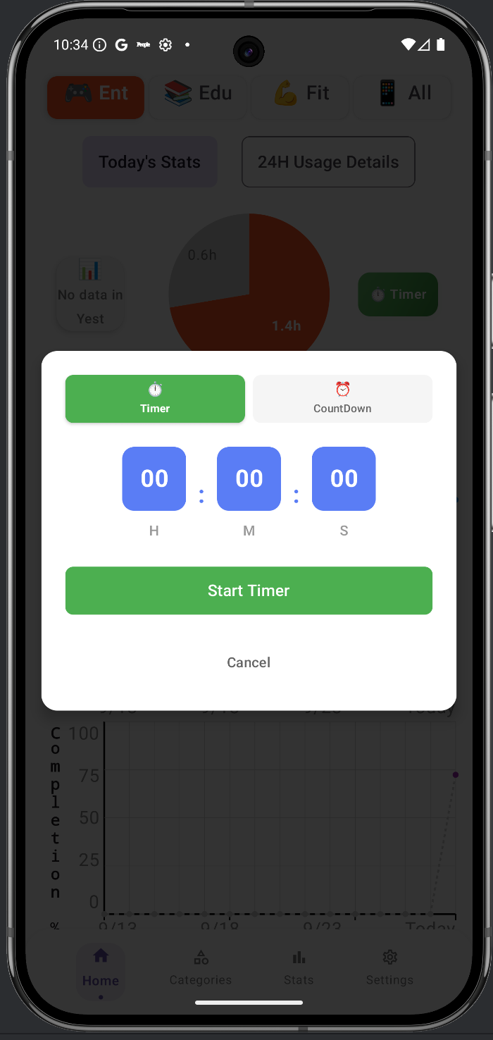OffTimes App Screenshot 2